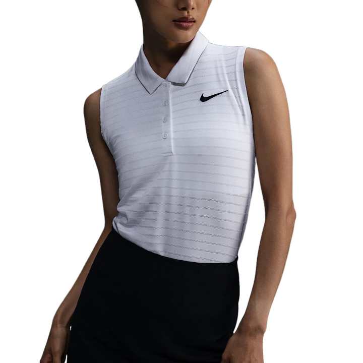 Nike Nike Victory Women's Dri FIT Sleeveless Striped Golf Polo