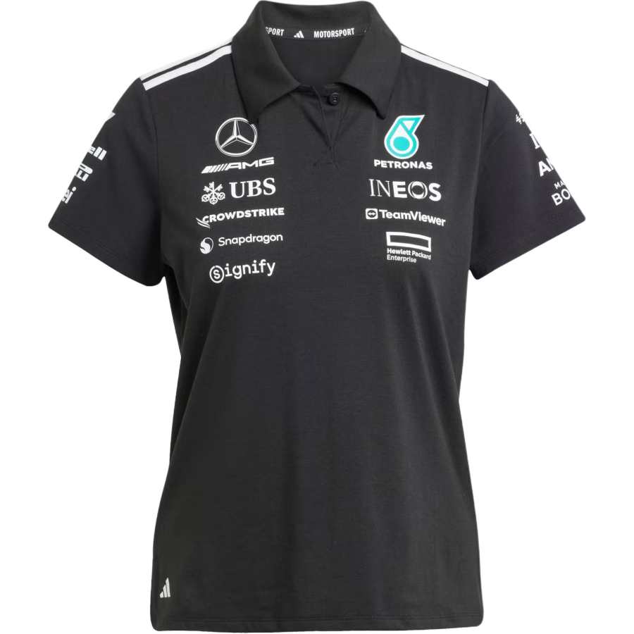 Adidas Adidas Women's Mercedes Amg Petronas Formula Team Polo Black/White
