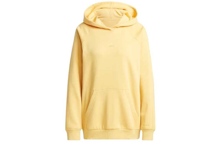 Adidas Adidas All Szn Fleece Boyfriend Hoodie Sweatshirt Women's Yellow