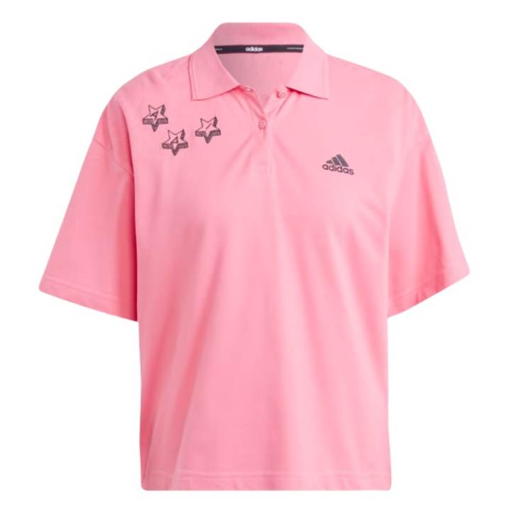 Adidas Adidas SCRIBBLE Polo Shirt Women's Pink/Black