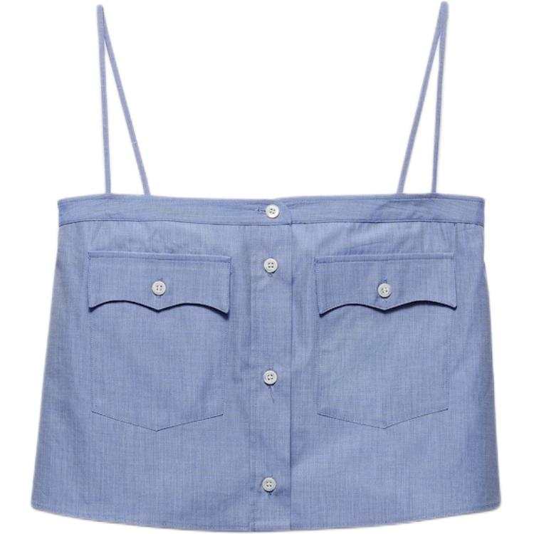 PRADA PRADA Chambray Tank Top