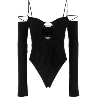 MACH & MACH Lace-up Bodysuit