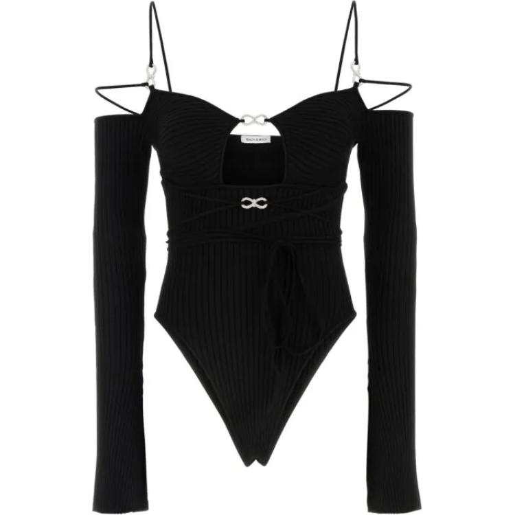 MACH & MACH Lace-up Bodysuit