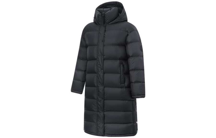 Li-Ning Li Ning Fitness Series Down Jackets Women's Black Hooded Moderate Other