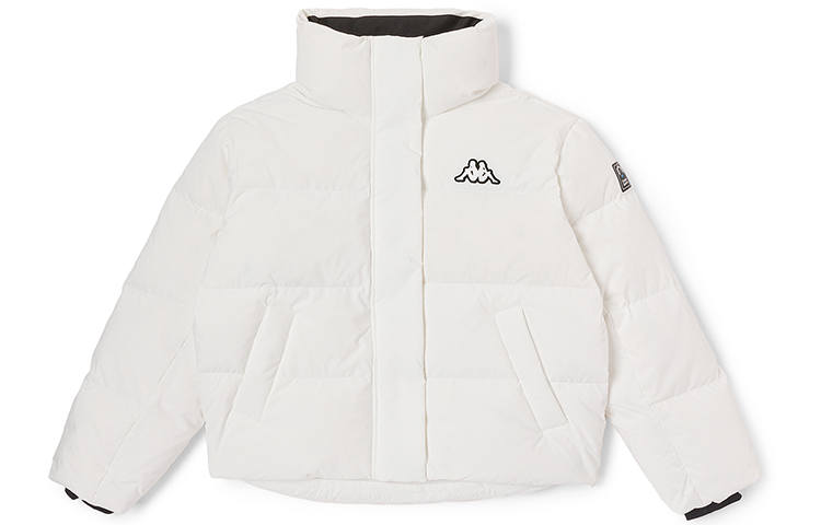 Kappa Kappa Solid Color Stand Collar Short Down Jacket Women's