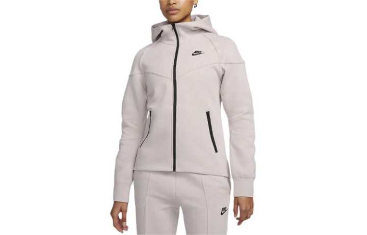 Nike Nike Sportswear Tech Fleece Windrunner Sweatshirt Women's White Gold Purple