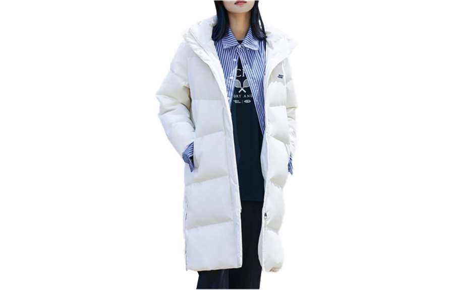 Skechers Down Jackets Women's White/000Q Hooded Thickened Other