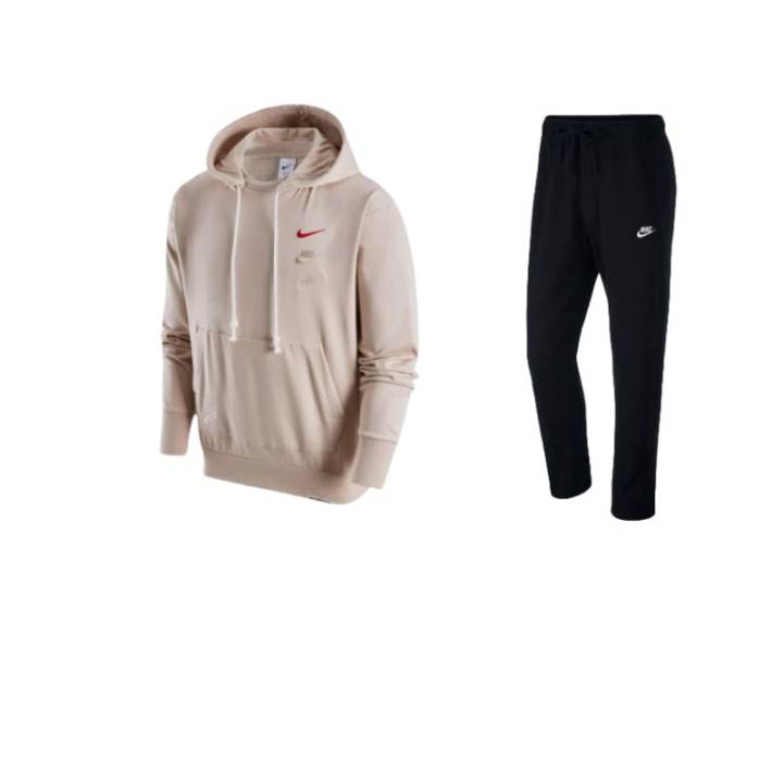 Nike Nike CNY Logo Patterned Print Quick Dry Basketball Pullover Fleece Lined Hoodie Pants Casual Sportswear Unisex