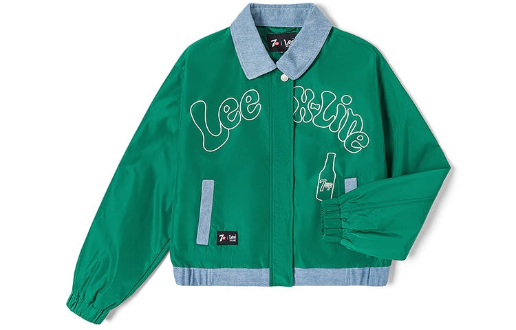Lee X 7up Jackets Women's Green Lapel Moderate Other