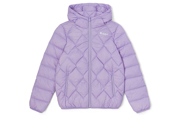 Kappa Down Jackets Women's Hooded Moderate Quilted Down Jacket