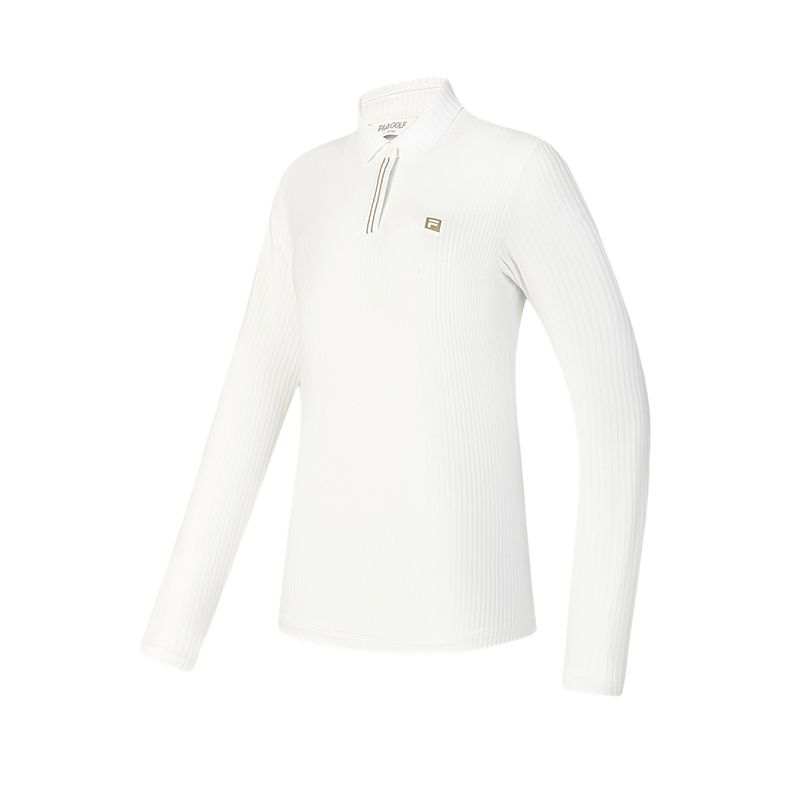 FILA SS25 GOLF Polo Shirt Women's Jade White
