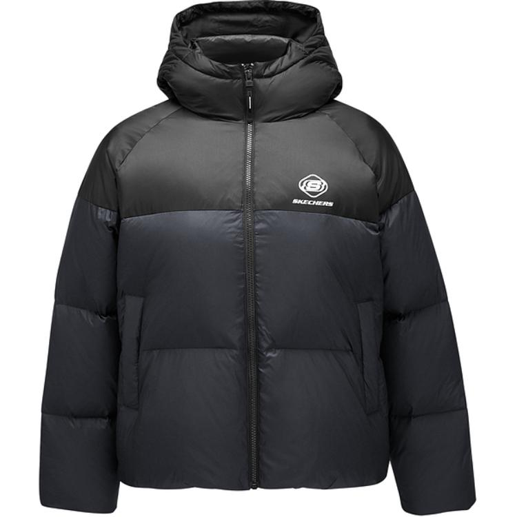 Skechers Down Jacket Women's Carbon Black