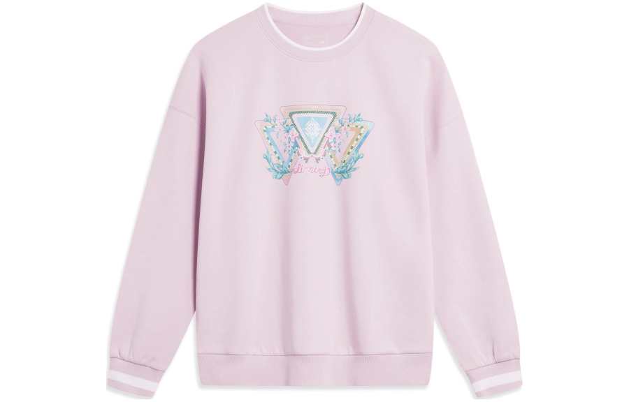 Li-Ning Li Ning Sports Trendy Collection Sweatshirt Women's Lotus Root Powders Purple