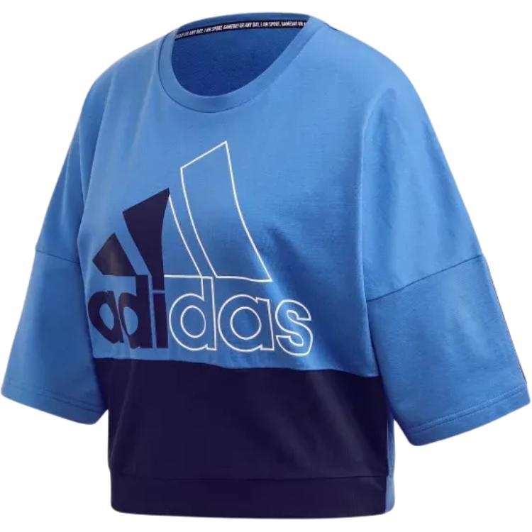 Adidas Adidas T Shirts Women's Blue Crew Neck Moderate Other