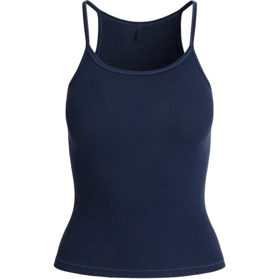Skims SS25 COTTON RIB LONG CAMI Camisole Women's NAVY/Marine Blue
