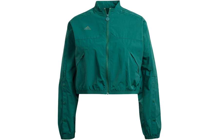 Adidas Adidas Jackets Women's Forest Green Stand Collar Moderate Other