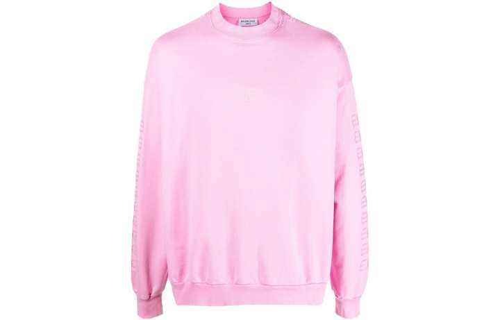 Balenciaga Balenciaga Bb Paris Icon Oversized Sweatshirt Pink