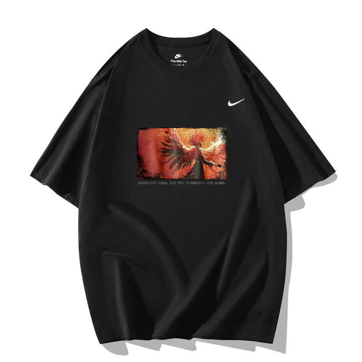 Nike Nike T Shirts Unisex Black Crew Neck Moderate Straight Fit