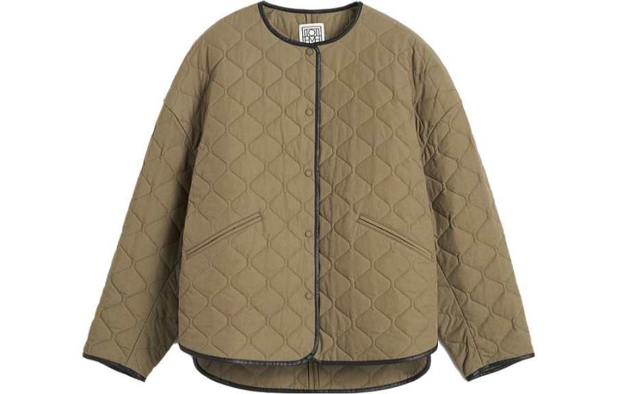 TOTEME Jackets Women's Marsh Green Crew Neck Moderate Other