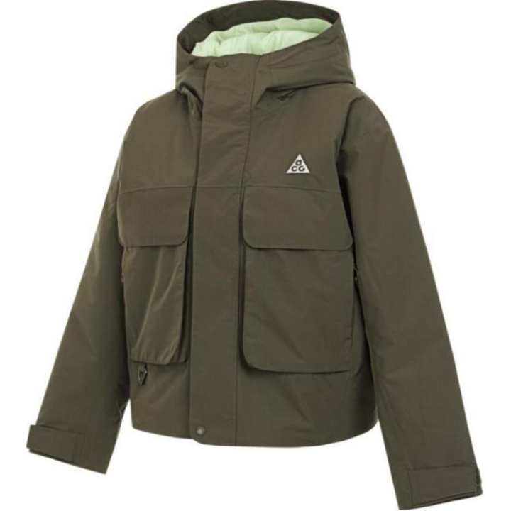 Nike Nike Storm FIT Jackets & Coats Women's Medium Olive Green/Ultra Light Fluorescent Yellow/Peak White