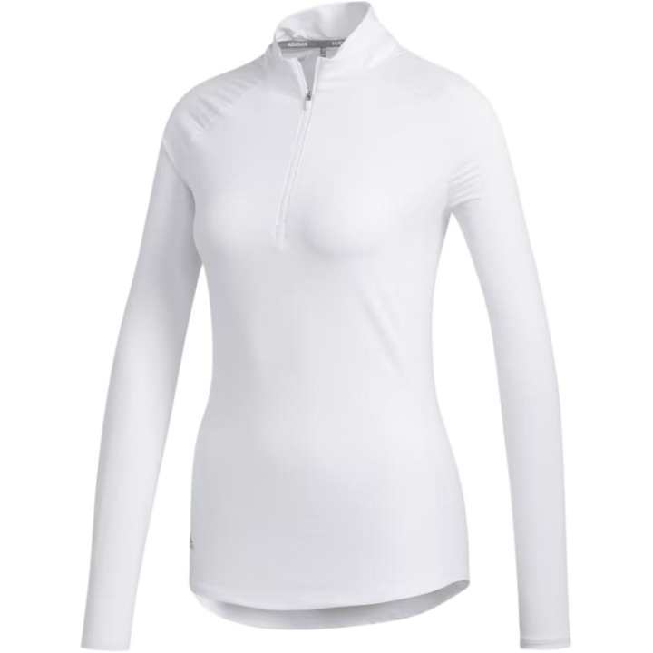 Adidas Adidas Solid Uv Long Sleeve Polo Shirt Polo Shirt Women's White
