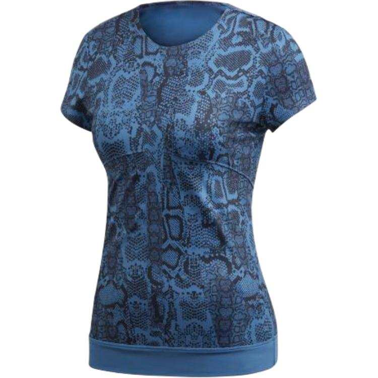 Adidas Adidas Stella T Shirt Women's Blue Snake Print