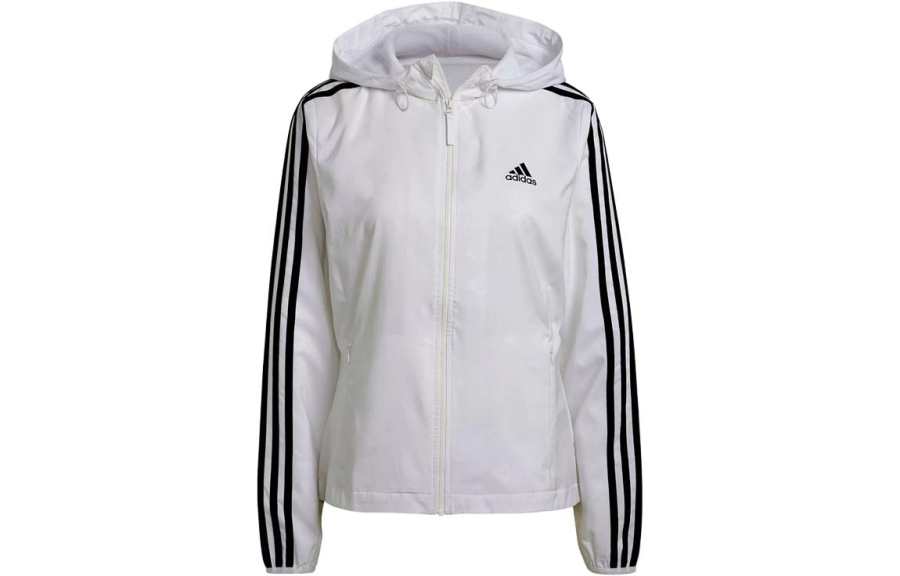 Adidas Adidas Jackets Women's White Hooded Moderate Other