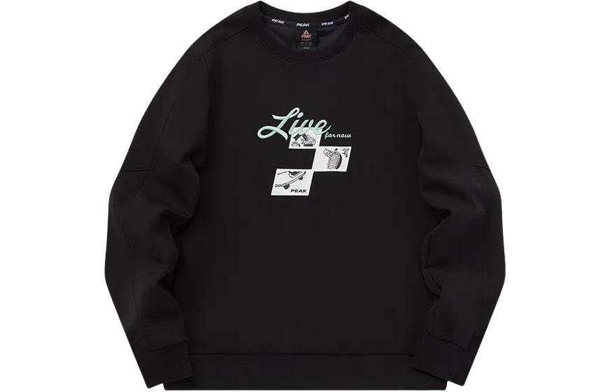 PEAK PEAK Sweatshirts Women's Black Crew Neck Moderate Regular
