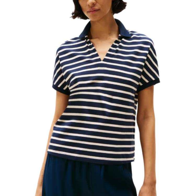 Tommy Hilfiger SS25 Polo Shirt Women's Blue