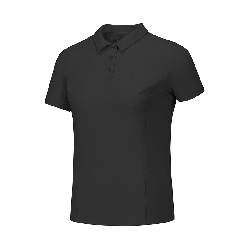 Skechers GODRI Polo Shirt Women's Carbon Black