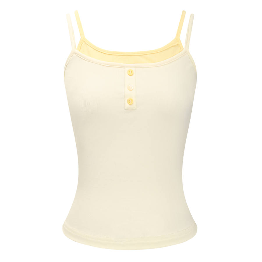 Umoumo Camisoles Women's Crew Neck Thin Lace Up