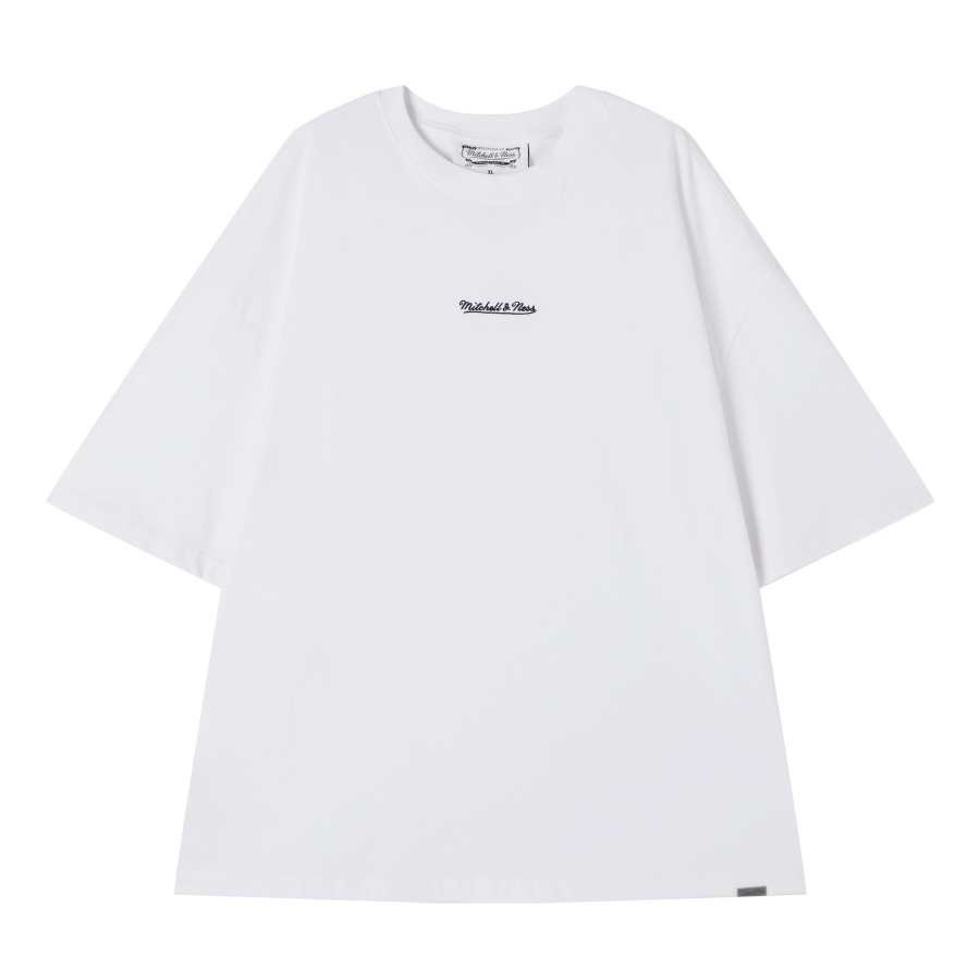 Mitchell Ness Mitchell Ness 100% Cotton T Shirt Unisex White