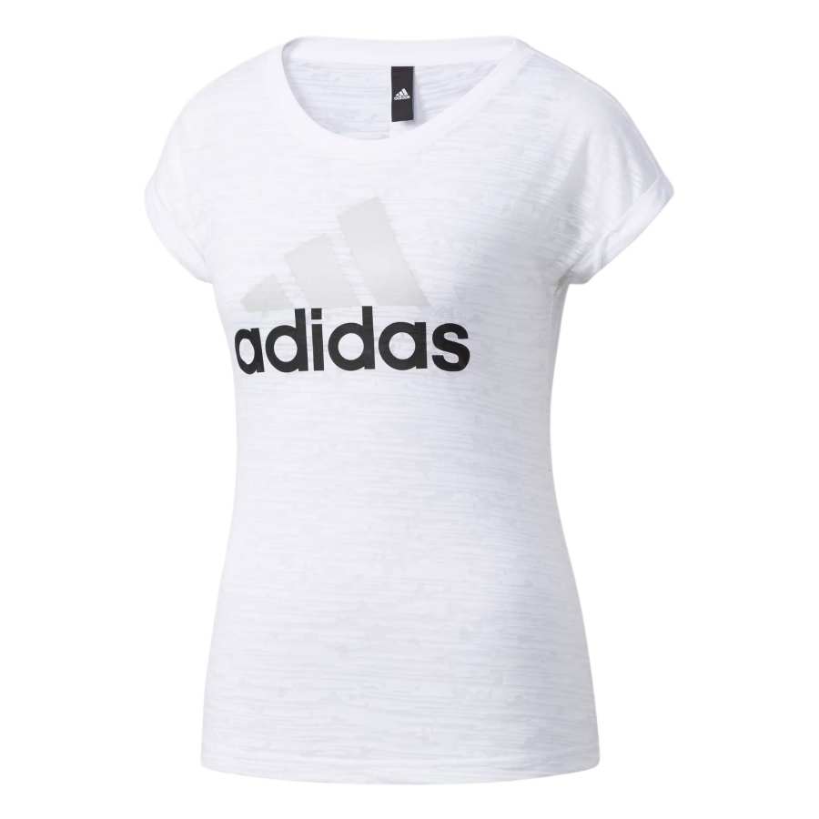 Adidas Adidas T Shirts Women's White Crew Neck Moderate Nipped In Waist