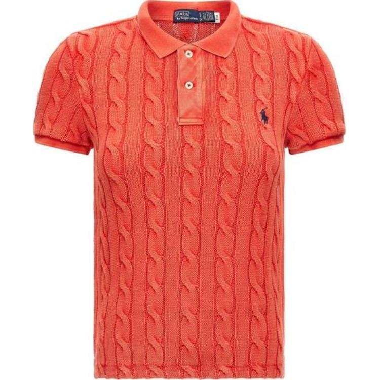 Polo Ralph Lauren Polo Pony Embroidered Knitted Polo Top