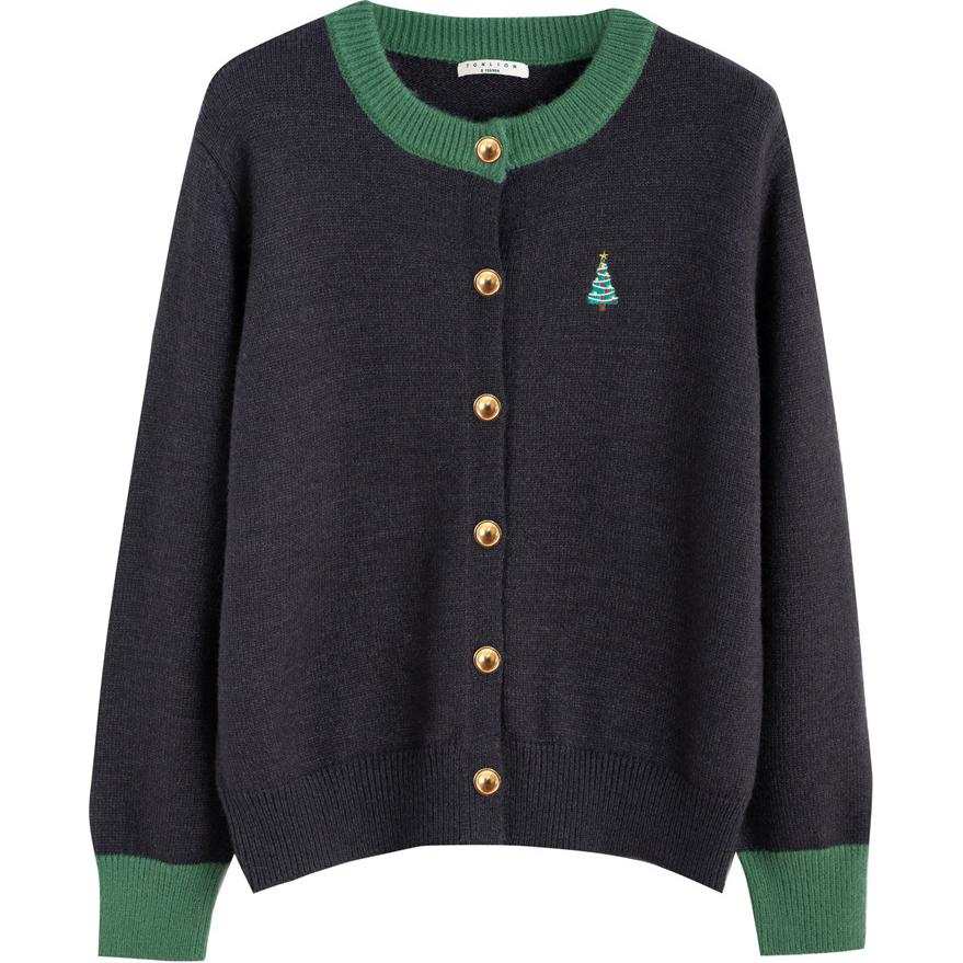 Tonlion Knitwear Women's Dark Heather Gray