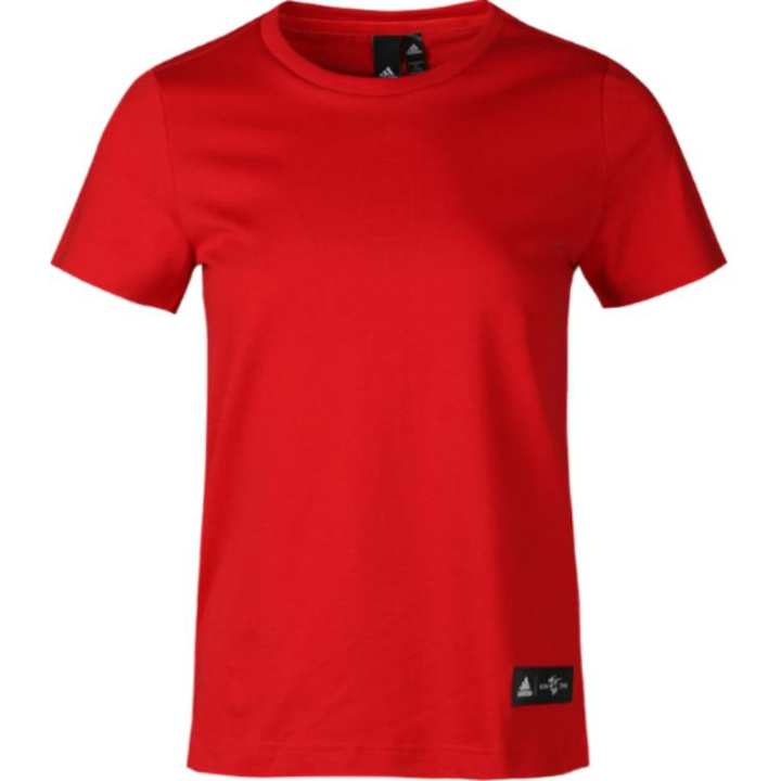 Adidas Adidas T Shirts Women's Red Crew Neck Moderate