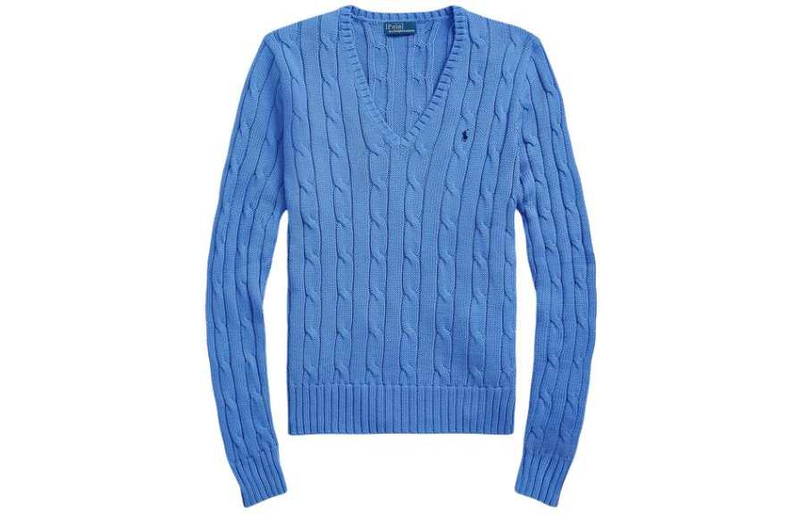 Polo Ralph Lauren SS24 Knitwear Slim Fit Women's Blue