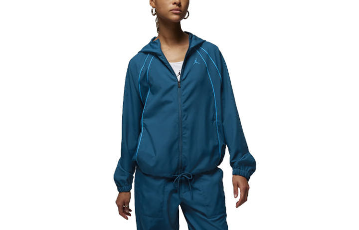 Jordan Jordan Jackets Women's French Blue Hooded Moderate Other