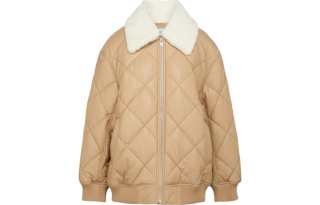 STAND STUDIO 【Previous Season】diamond-quilted faux-leather jacket