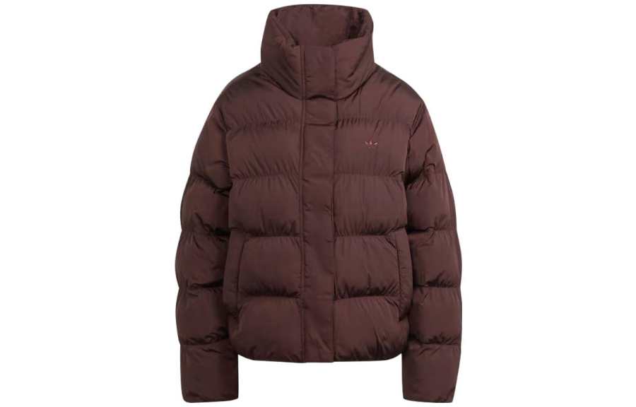 Adidas Originals Jackets Women's Contour Brown Stand Collar Moderate Other