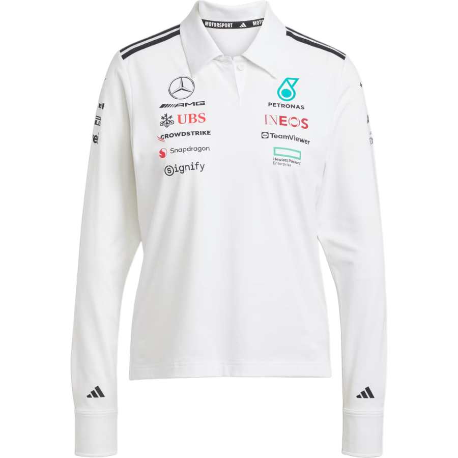 Adidas Adidas x MERCEDES AMG PETRONAS F1 SS25 Polo Shirt Women's White