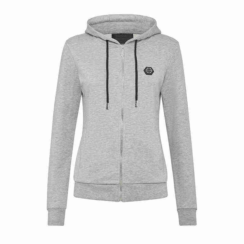 Philipp Plein logo-appliqué zip-up hoodie