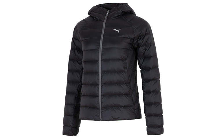 PUMA Down Jackets Women's Black Hooded Moderate Other