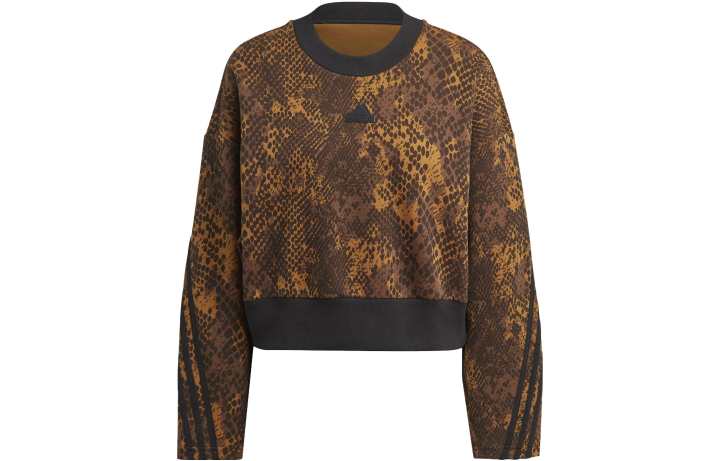 Adidas Adidas Future Icons 3 Stripes Sweatshirt Women's Brown