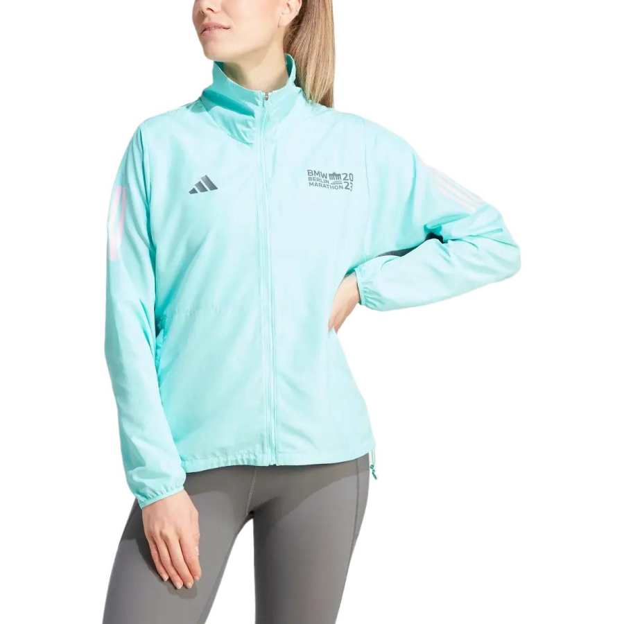 Adidas Adidas Marathon 20 Jackets Women's Light Blue Stand Collar Moderate Other