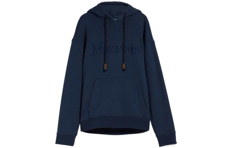 'S MAX MARA MaxMara Logo Embroidered Drawstring Hoodie
