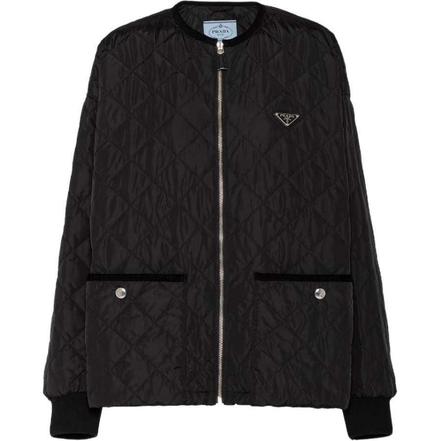 PRADA Prada quilted corduroy-trim jacket