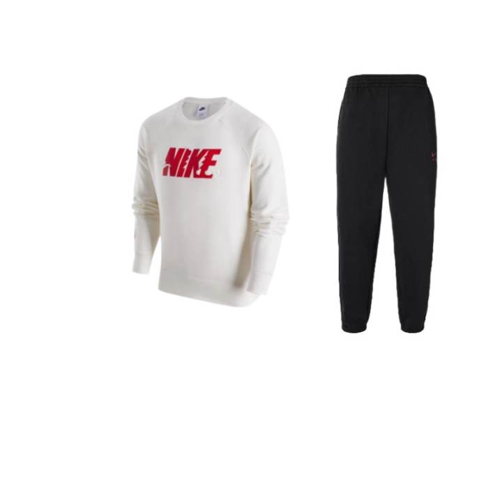 Nike Nike CNY Collection Logo Fleece Lined Crew Neck Sweatshirt Solid Color Pants Casual Sportswear Unisex