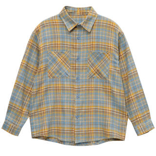 NANDCHN Shirts Unisex Square Collar Moderate Workwear