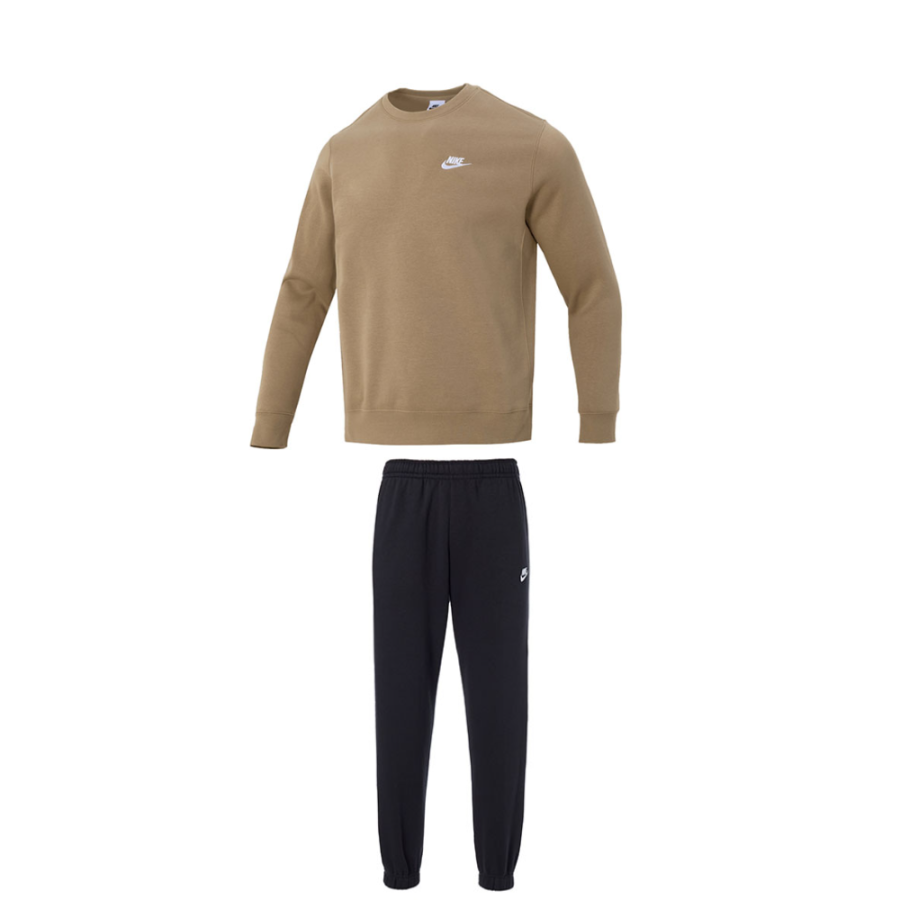 Nike Nike Casual Sportswear Men's Brown/Black Crew Neck Moderate